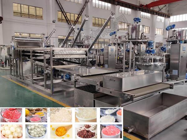 寒天晶球爆爆珠生産線